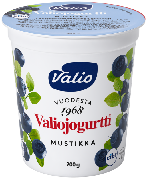 Valio blåbär jogurtti 200g laktosfri