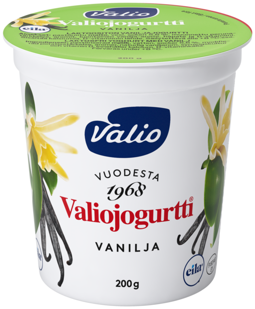 Valio vanilja jogurtti 200g laktoositon