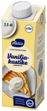 Valio vaahtoutuva vaniljakastike 9% 2,5dl laktoositon, UHT