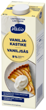 Valio vaahtoutuva vaniljakastike 9 % 1l laktoositon, UHT