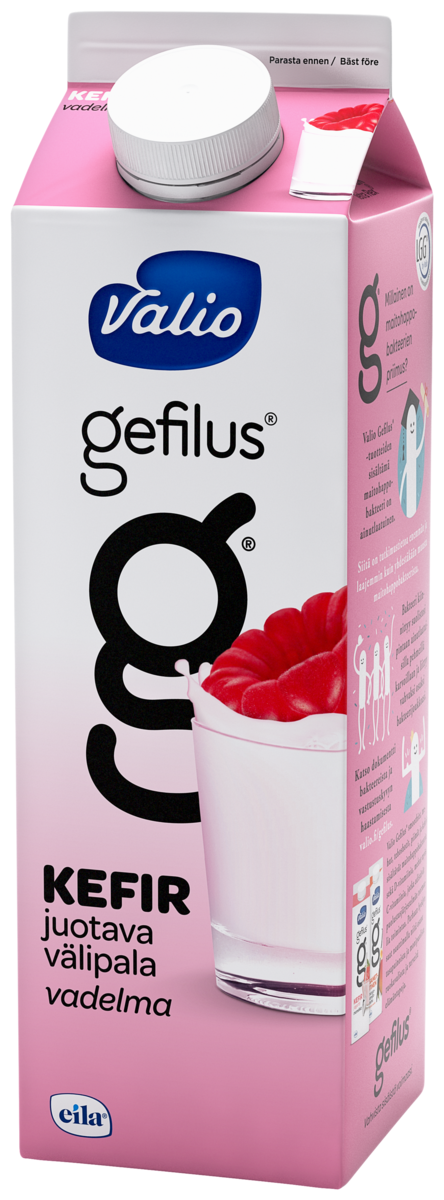 Valio Gefilus Kefir rasberry 1kg drink snack lactose free