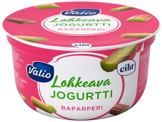 Valio lohkeava raparperi jogurtti 150g laktoositon