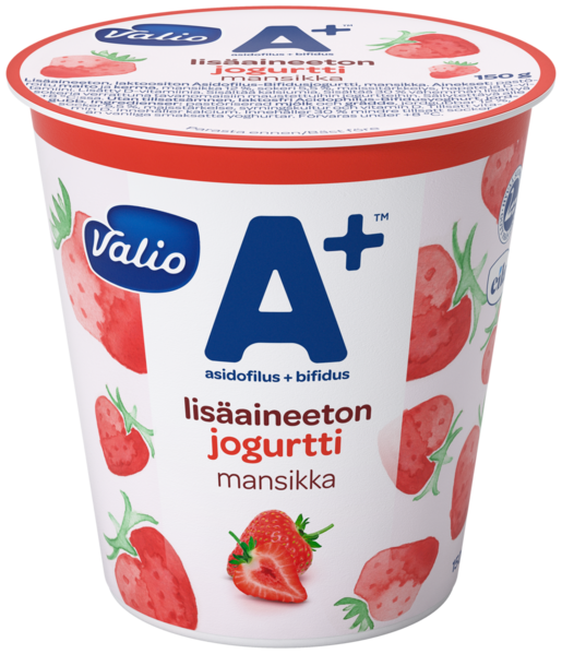 Valio A+ jordgubb yoghurt 150g laktosfri