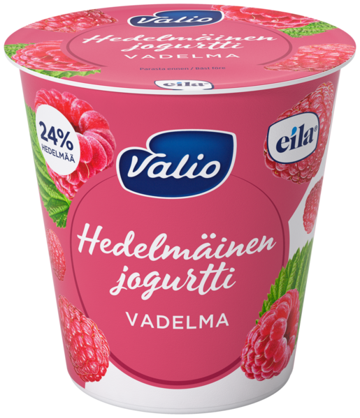Valio fruity raspberry yoghurt 150g lactose free