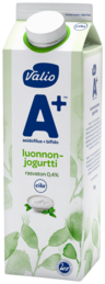 Valio A+ natural yoghurt 1kg fat free, laktoositon
