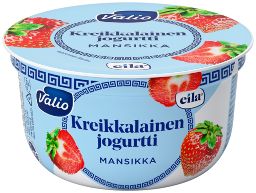 Valio grekisk jordgubb yoghurt 150g laktosfri