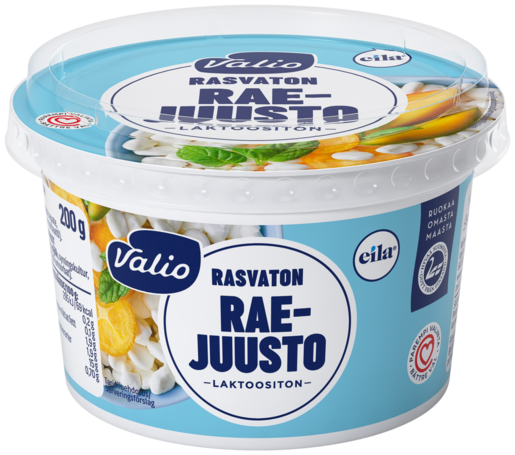 Valio cottage cheese 200g fat free, lactose free