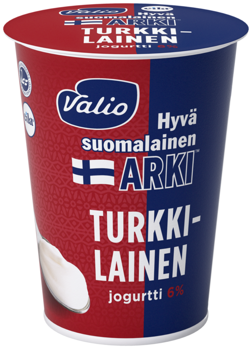 Valio Hyvä suomalainen Arki turkkilainen jogurtti 6% 400g laktoositon