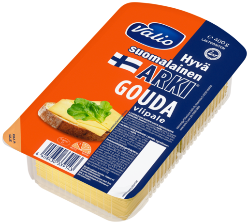 Valio Hyvä suomalainen Arki gouda cheese slices 400g