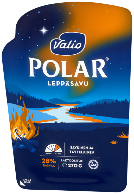 Valio Polar Leppäsavu cheese slices 270g