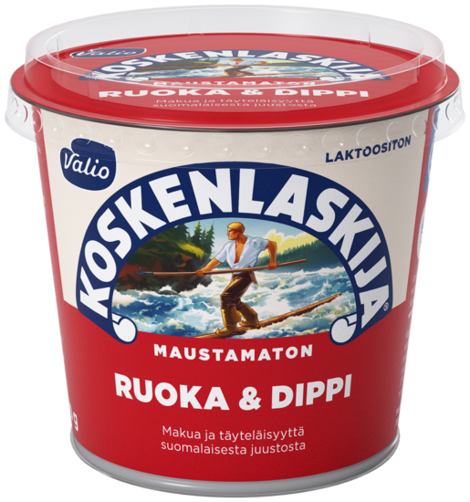 Valio Koskenlaskija Ruoka&Dippi natural processed cheese 250g lactose free
