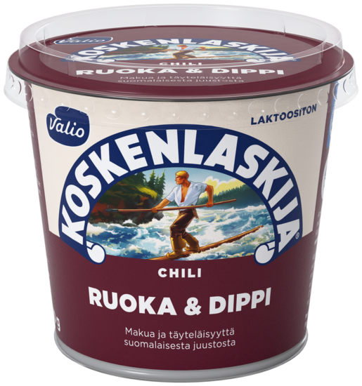 Valio Koskenlaskija Ruoka&Dippi chili processed cheese 250g lactose free
