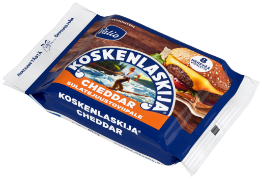 Valio Koskenlaskija cheddar processed cheese slices 200g lactose free