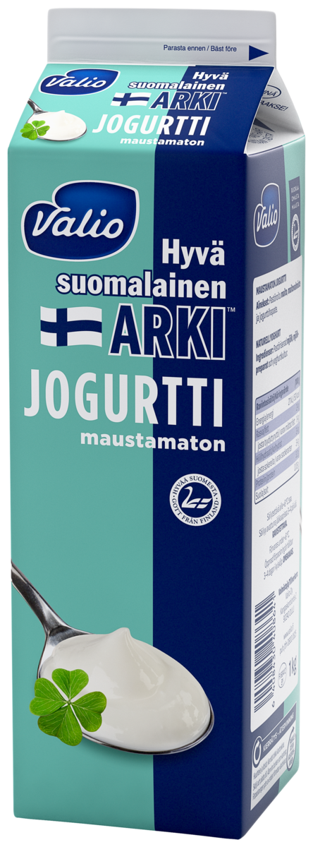 Valio Hyvä suomalainen Arki maustamaton jogurtti 1kg