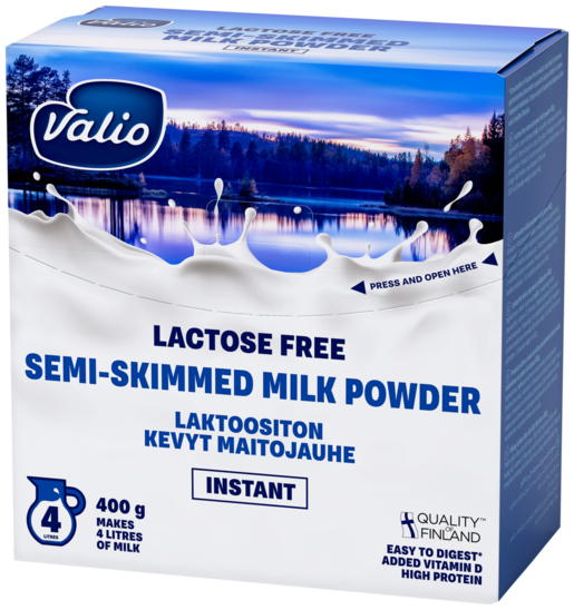 Valio laktosfritt delvis skummad mjölkspulver instant 400 g