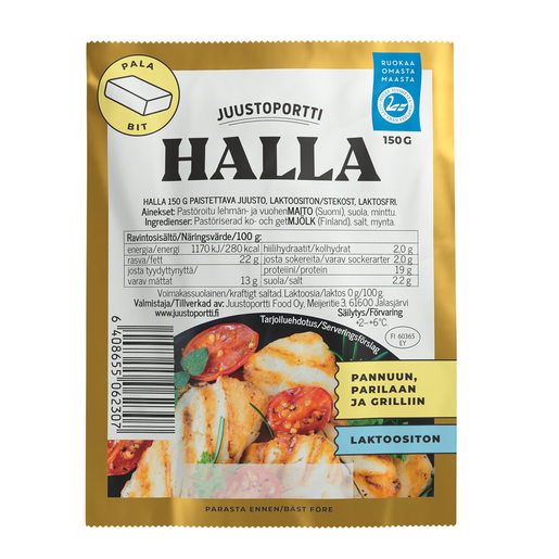 Juustoportti Halla cheese for grilling 150g lactose free