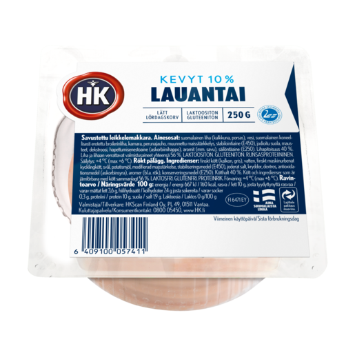 HK low fat lauantai sausage 10% 250g