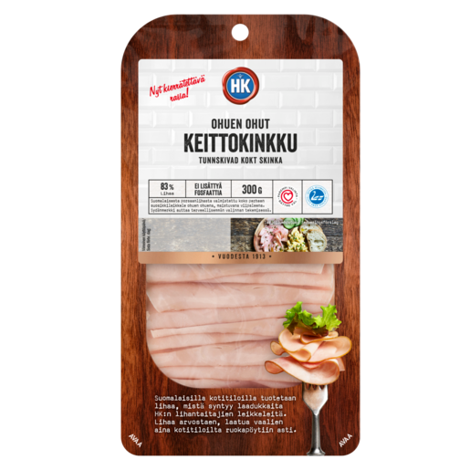 HK Thin sliced cooked ham 300 g
