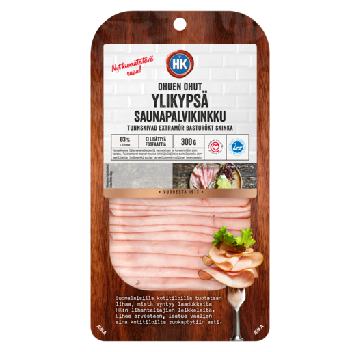 HK Thin sliced smoked ham 300 g