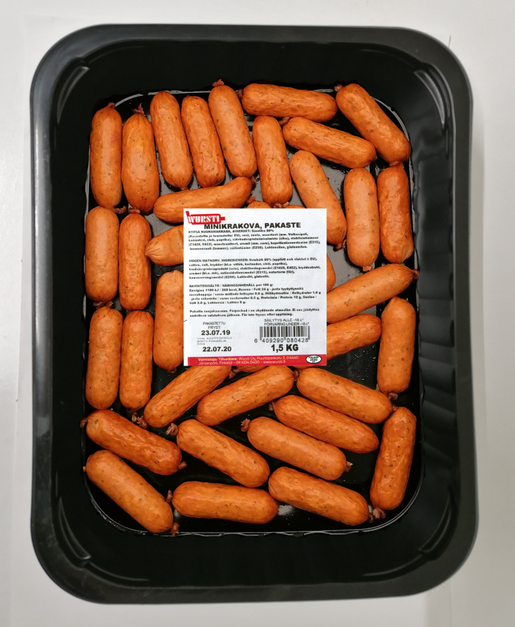 Wursti mini krakow sausage 1,5kg frozen