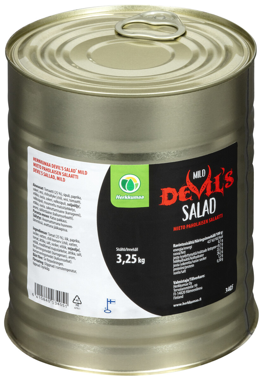 Herkkumaa Devil's Salad mild devils jam 3250g