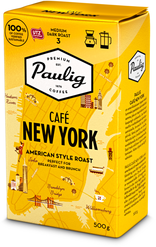 Paulig Café New York suodatinkahvi 500g hienojauhettu