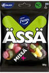 Fazer Ässä Missä X sour fruit flavoured and liquorice candy bag 180g