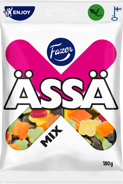 Fazer Ässä Mix sötsaker med frukt- och lakritssmak godispåse 180g