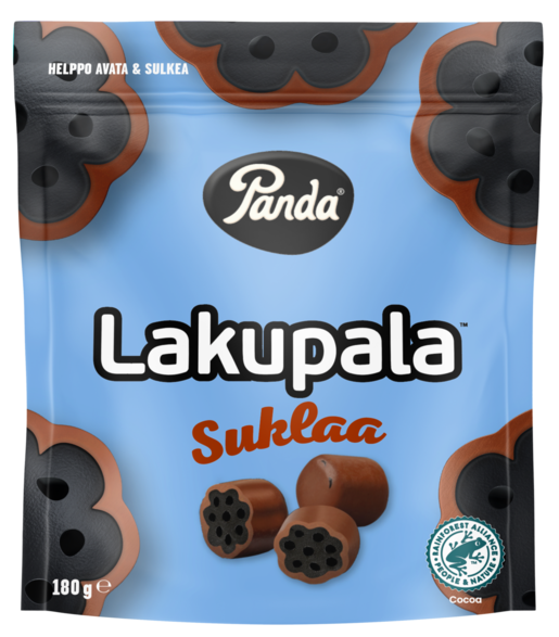 Panda Lakupala chocolate liquorice 180g