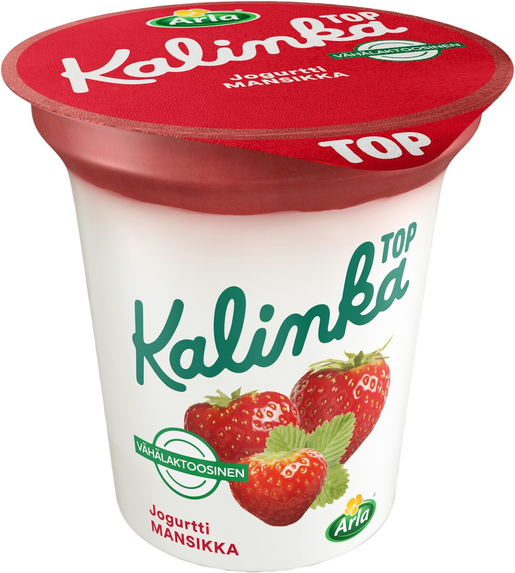 Kalinka Top jordgubb varvad yoghurt 150g låg laktos