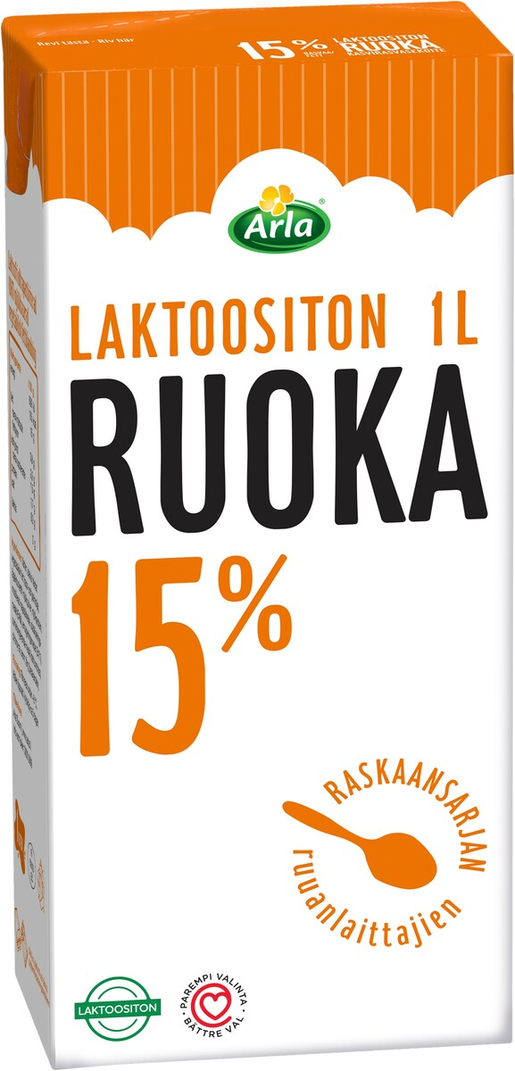 Arla Ruoka vegetable mix 15% 1l lactose free, UHT