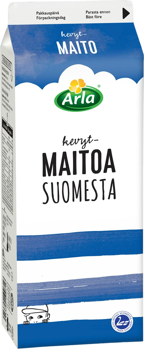 Arla Suomesta semi skimmed milk 1,5l