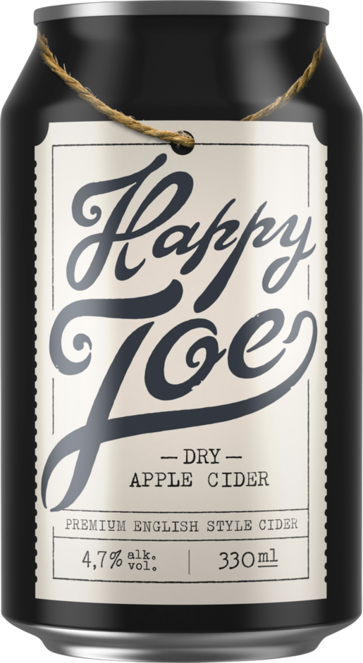 Hartwall Happy Joe Dry Apple cider 4,7% 0,33l can