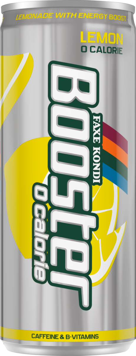 Faxe Kondi Booster Lemon 0 calorie energy drink 0,33l