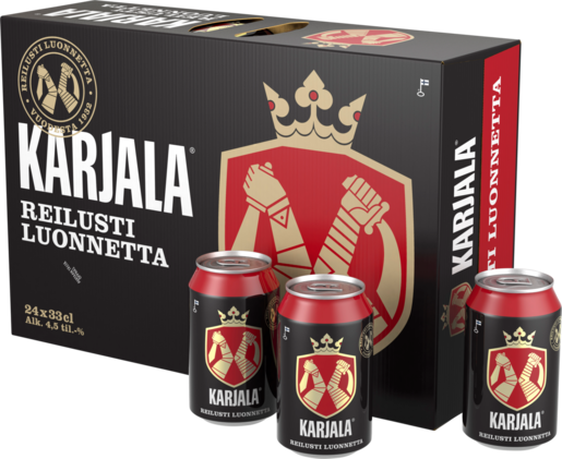 24 x Karjala beer 4,5% 0,33 l