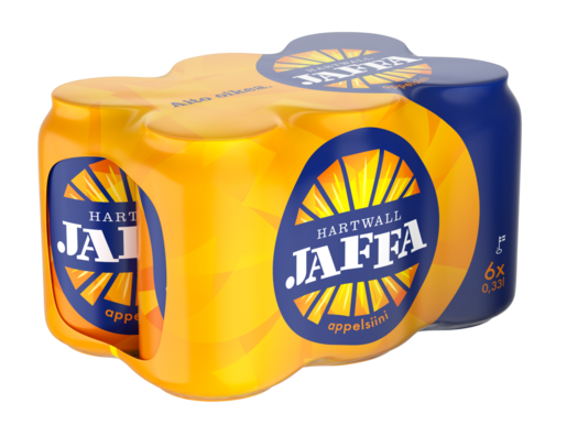 6 x Hartwall Jaffa Orange soft drink 0,33 l