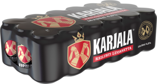 18 x Karjala beer 4,5% 0,33 l