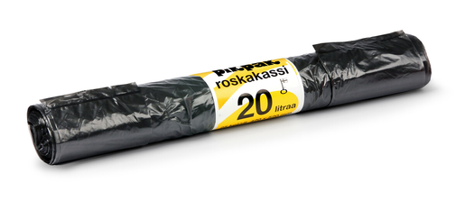 PikPak 25pcs 20L 420x530x0.012 black HD waste bag