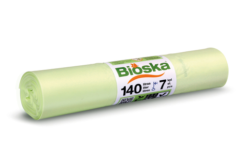 Bioska natural inliner för bioavfallsbehållare 850x1400mm 140l 7st