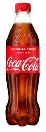 Coca-Cola läskedryck plastikflaska 0,5 L