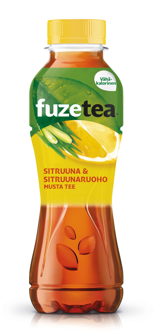 Fuze Tea Sitruuna&Sitruunaruoho teejuoma muovipullo 0,4 L