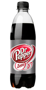 Dr Pepper Zero soft drink plastic bottle 0,5 L