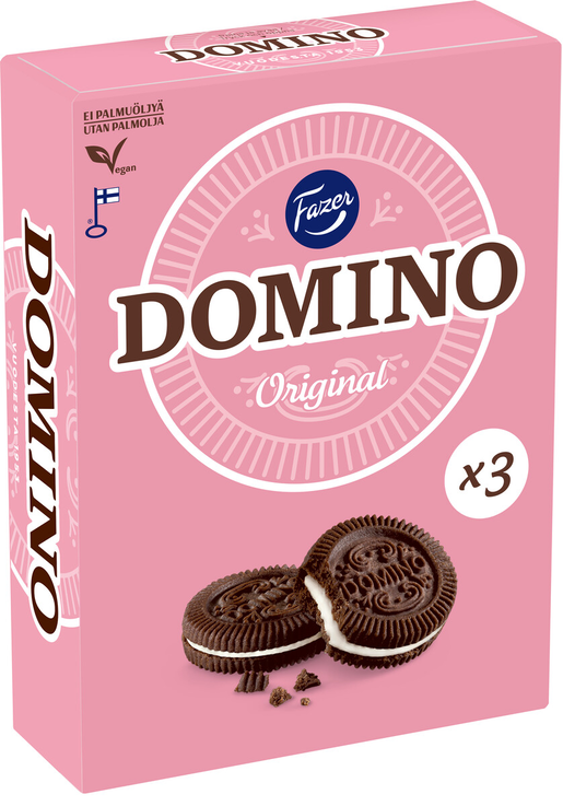 Fazer Domino original filled biscuit 525g