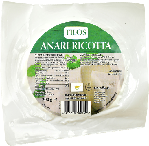 Filos 200 g Anari ricotta juusto
