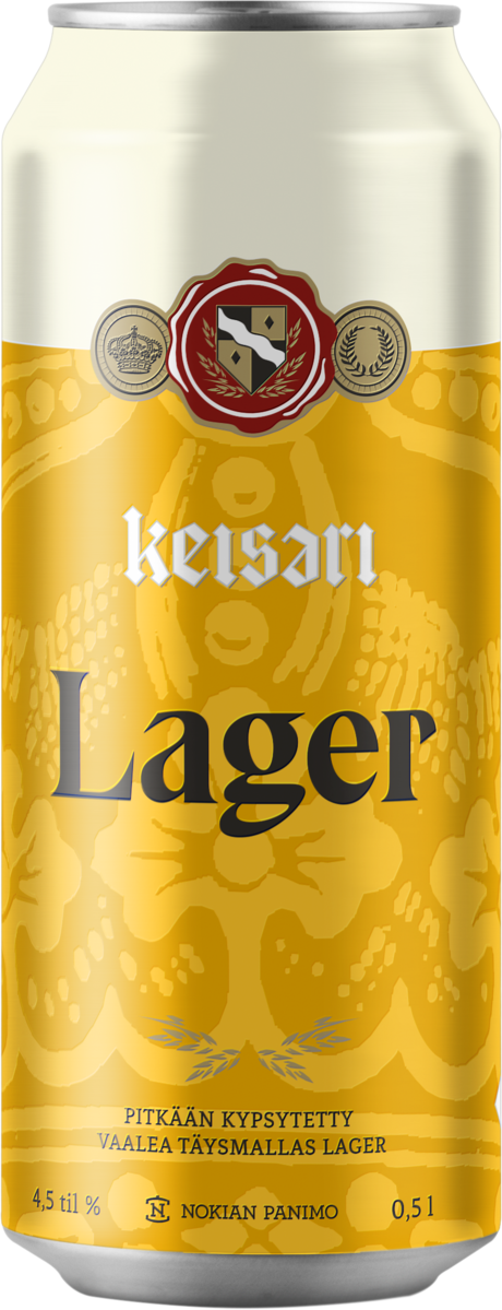 Keisari Lager olut 4,5% 0,5l tölkki