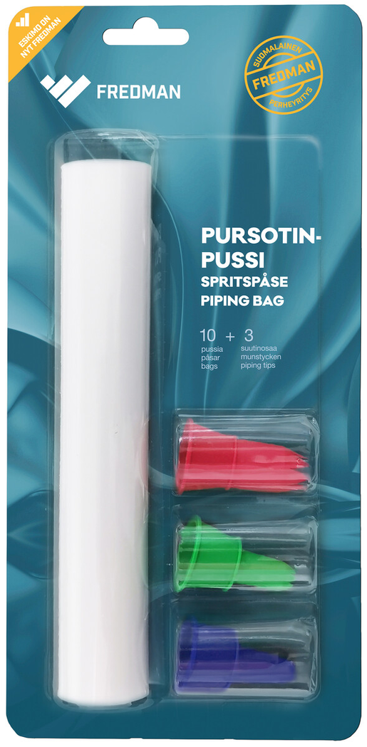 Fredman piping bag with nozzles 10pcs
