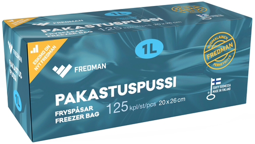 Fredman 1l freezer bag 125pcs