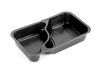 Comple black PP-plastic tray 1/4GN 2-comp. 0,53 l + 0,75 l