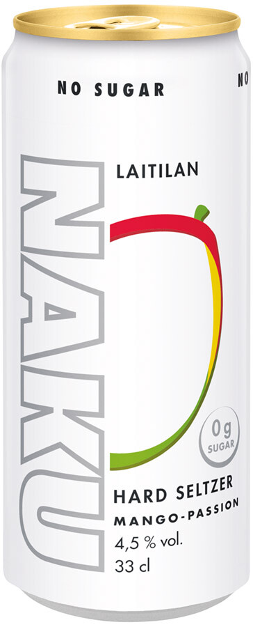 Laitilan Naku Hard Seltzer Mango-Passion 4,5% 0,33l