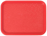 Polyprop tray 34,5x26,5cm red, PP plastic